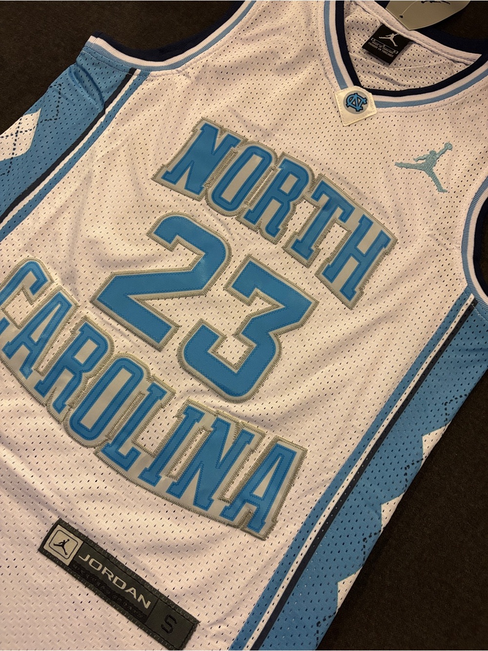 Jordan North Carolina white College Jersey